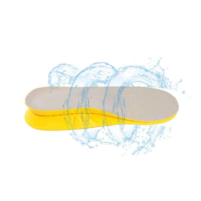 Shock Absorption Thickening Slow Rebound Soft and Comfortable Wicking Insole, Size:L(Black Backgr...