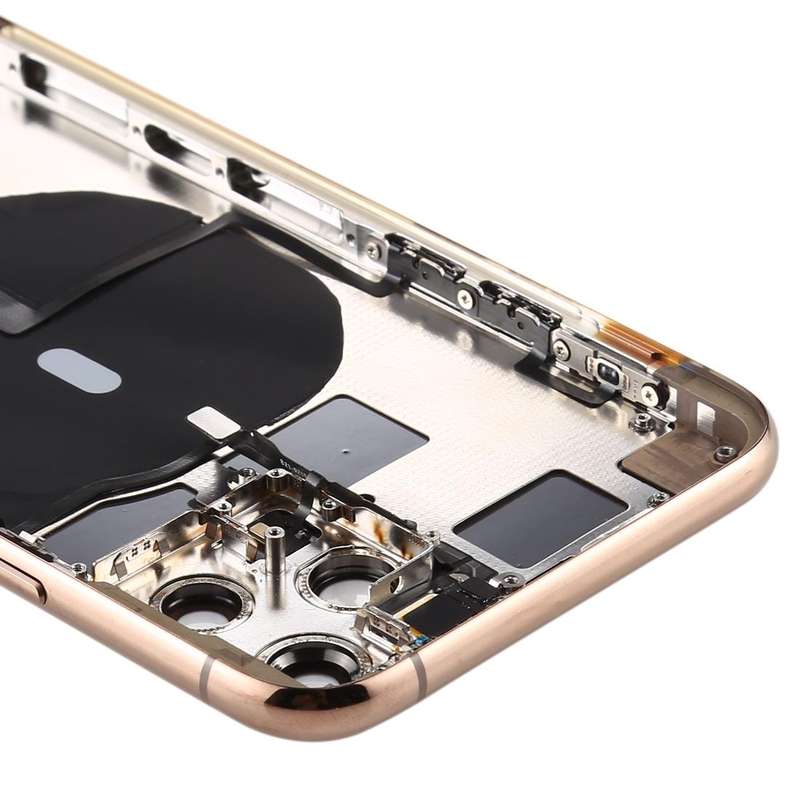 Battery Back Cover (with Side Keys & Card Tray & Power + Volume Flex Cable & Wireless Charging Mo...