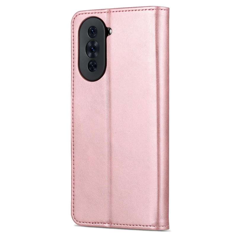 For Huawei nova 10 Pro AZNS Skin Feel Calf Texture Flip Leather Phone Case(Rose Gold)