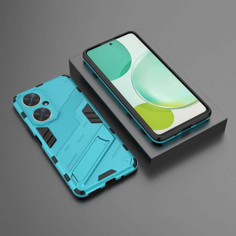 For Huawei nova 11i 4G Punk Armor 2 in 1 PC + TPU Phone Case with Holder(Blue)