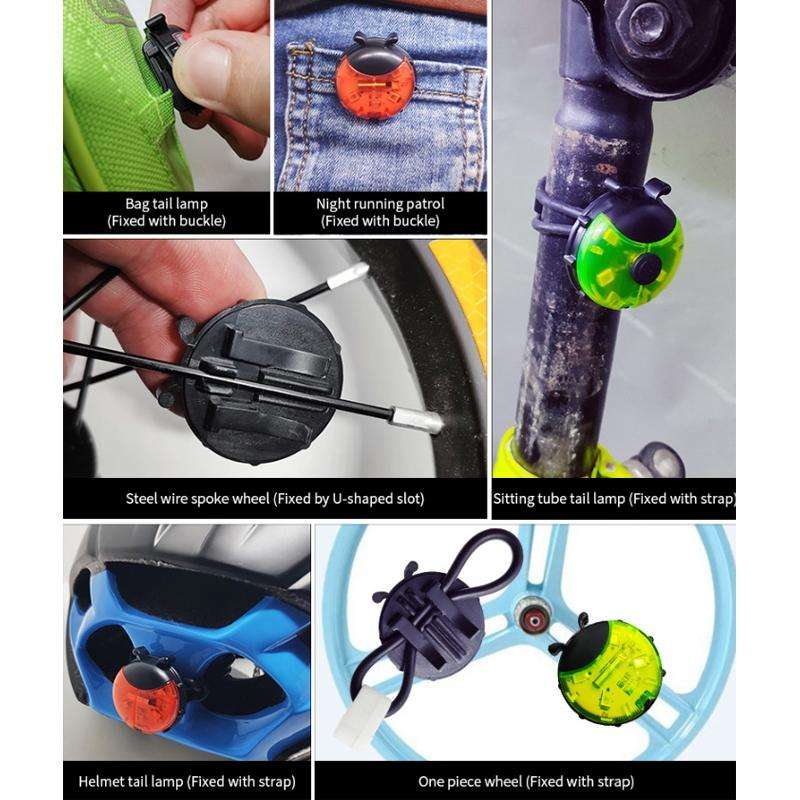 Ladybug Wheel Light Children Balance Bike Bicycle Hub Light, Color: Manual Blue