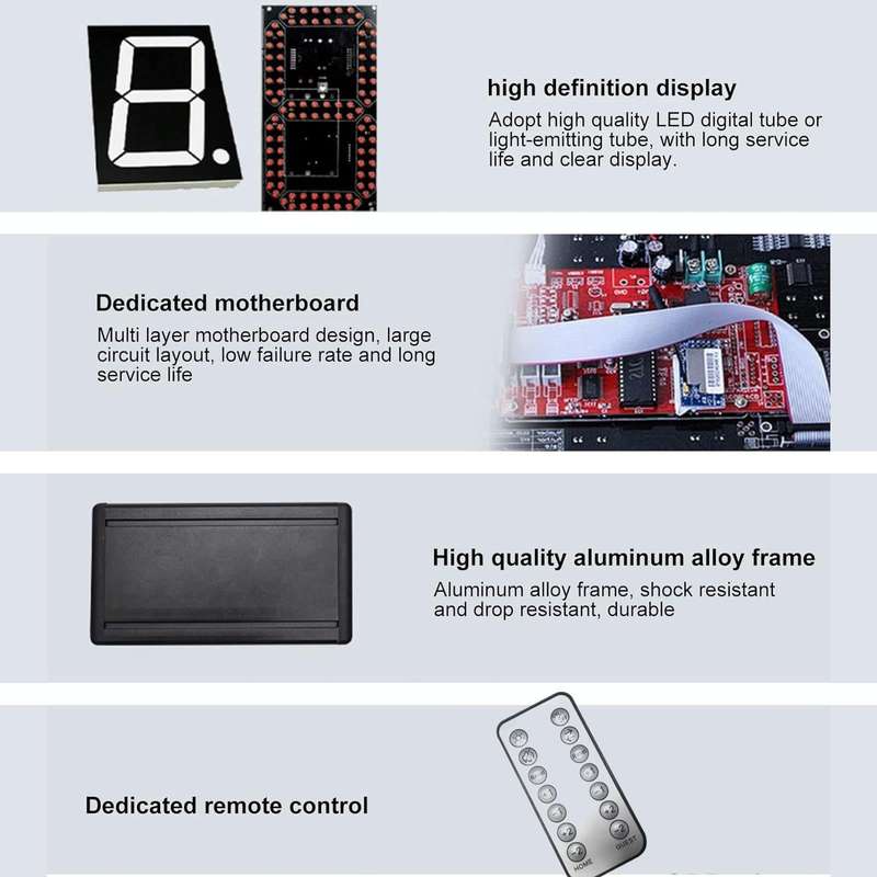 100?240V LED 0-99 Game Scoreboard With Remote Control for Basketball AU Plug