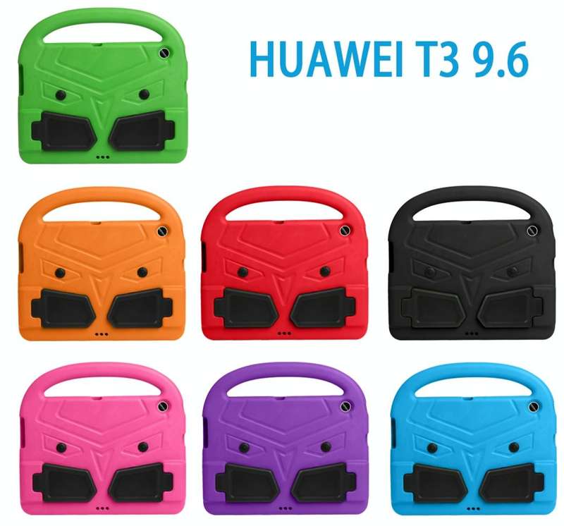 For Huawei MediaPad T3 10 9.6 inch Sparrow Style EVA Material Children Shockproof Casing Shell(Pu...