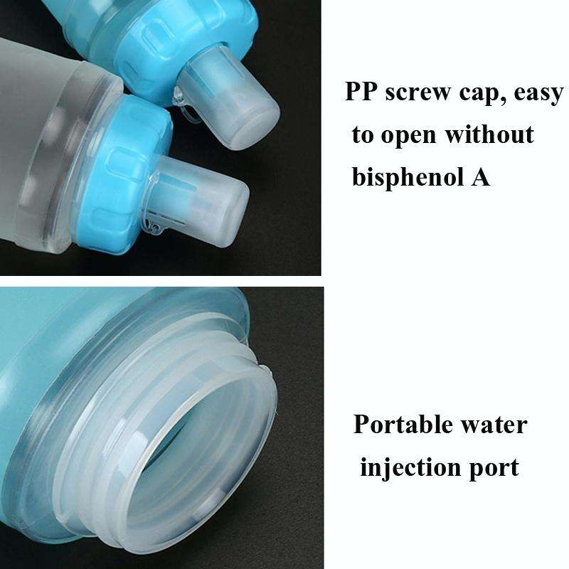 AFISHTOUR TPU Outdoor Sports Soft Water Bag Marathon Water Bottle Folding Water Bag, Capacity: 40...
