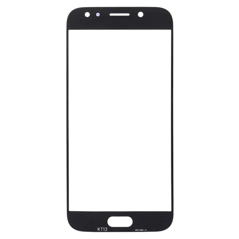 For Samsung Galaxy J3 (2017) / J330 10pcs Front Screen Outer Glass Lens (Black)