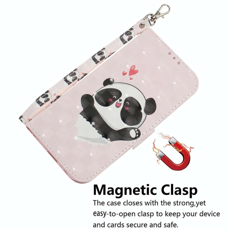 For Huawei nova 8i / Honor 50 3D Colored Horizontal Flip Leather Phone Case(Heart Panda)