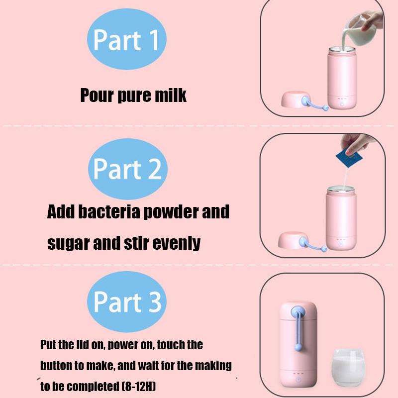 Jiuzan S2 Yogurt Machine Stainless Steel Multifunctional Automatic Small Creative Fermentation Mi...