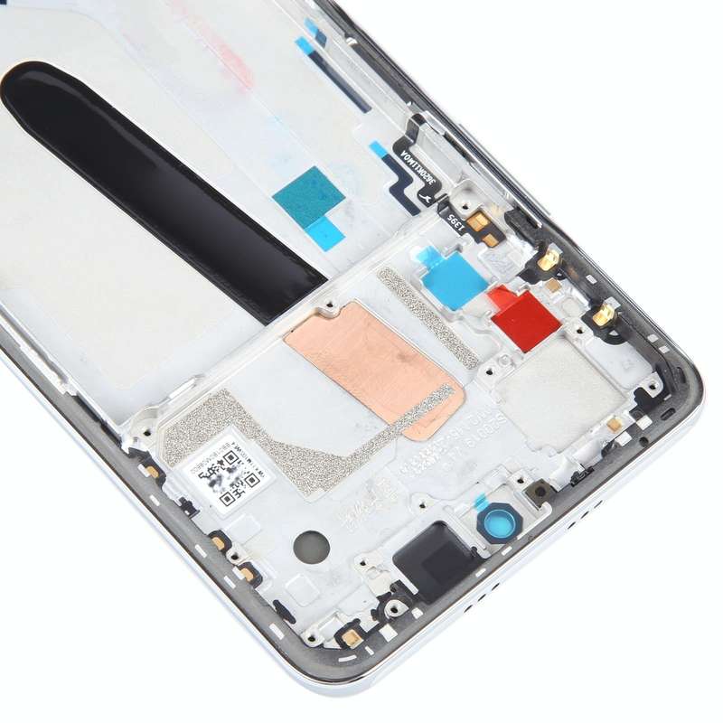 OLED LCD Screen For Xiaomi Redmi K40 Digitizer Full Assembly with Frame(Silver)