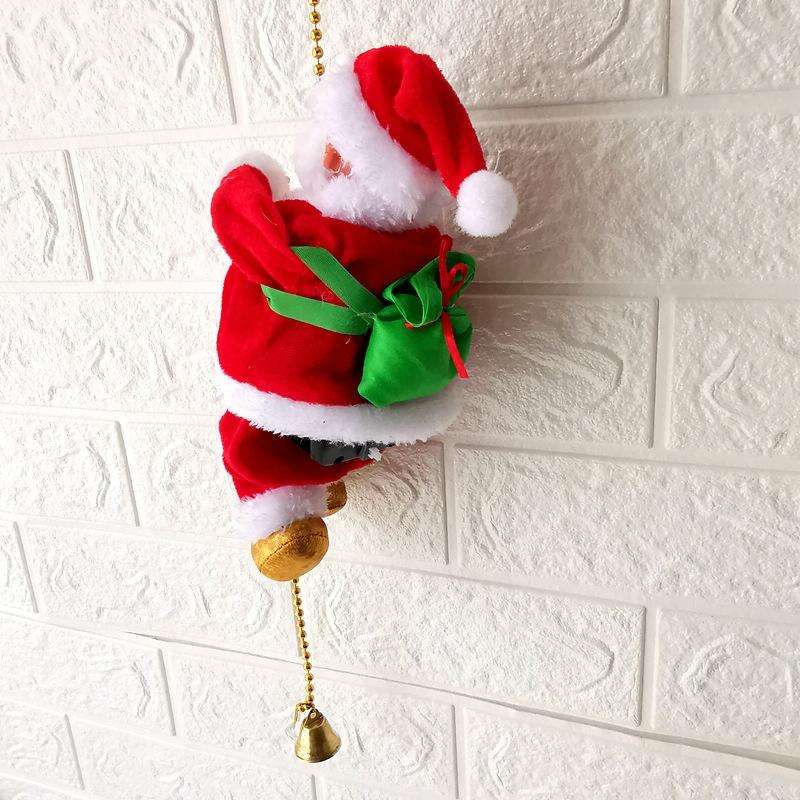 Electric Santa Claus Toy Christmas Children Gift Decoration, Specification: Climbing Beads