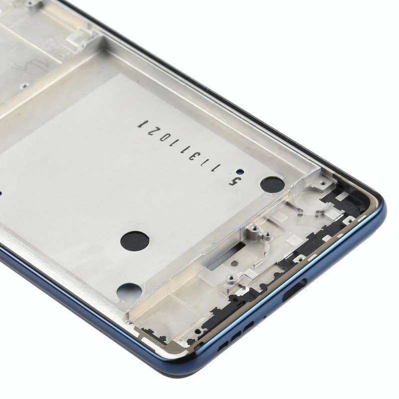 Front Housing LCD Frame Bezel Plate for Motorola One Hyper XT2027 XT2027-1 (Blue)