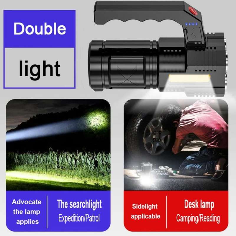X508 Portable Rechargeable Long-range Multi-function COB LED Flashlight
