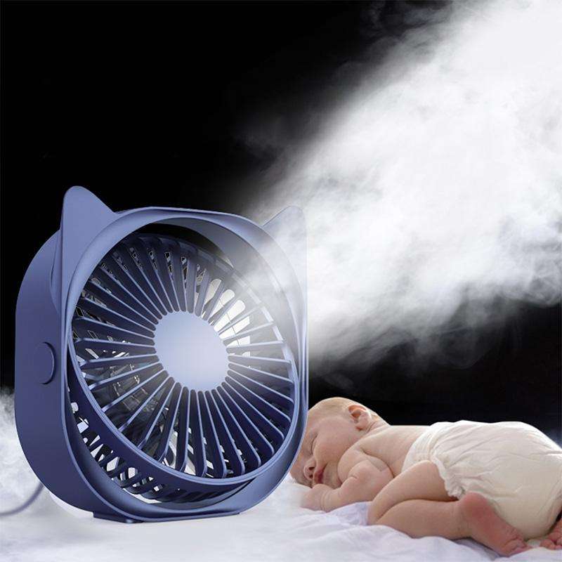 M105 Desktop Mini Cute Portable USB Fan(Sky White)