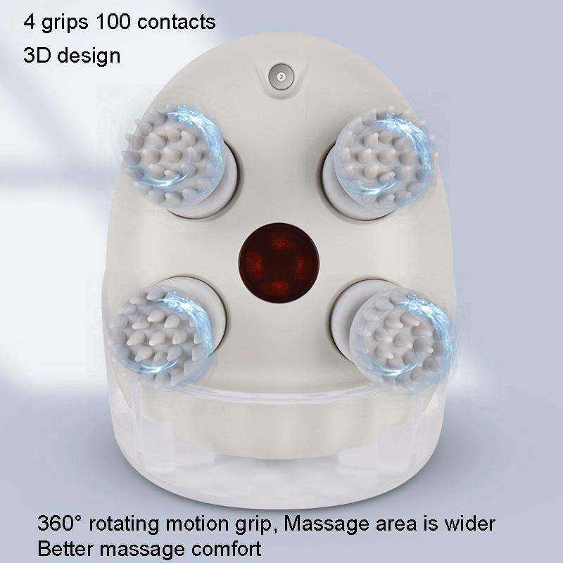 K111 Hot Compress Red Light Head Massager Electric Kneading Vibration Waterproof Head Instrument,...