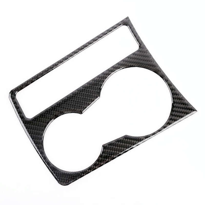 Car Carbon Fiber Water Cup Holder Decorative Sticker for Audi A4L / A5 / Q5 2009-2016