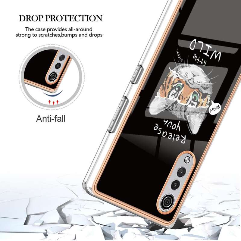 For LG Velvet 5G / 4G / G9 Electroplating Marble Dual-side IMD Phone Case(Natural Growth)