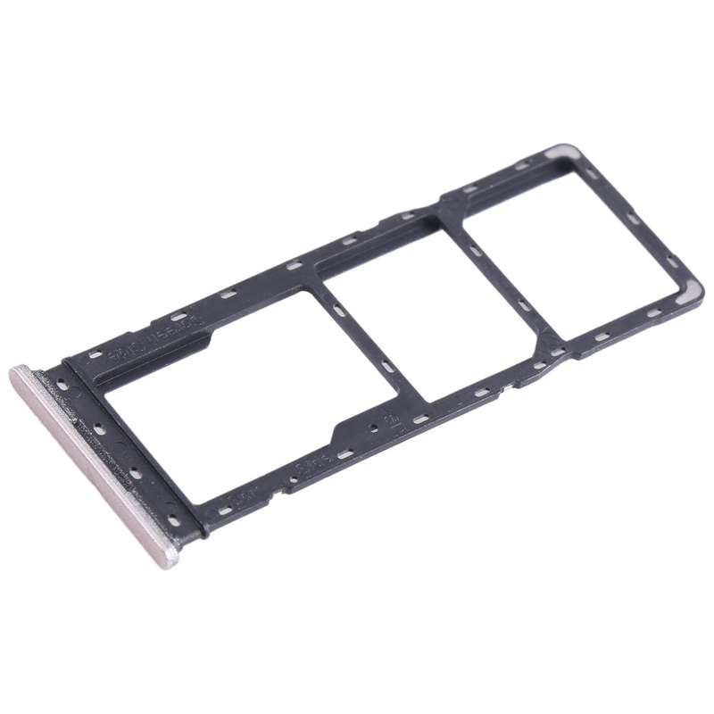 For Infinix Hot 30i X669 SIM Card Tray + SIM Card Tray + Micro SD Card Tray (Gold)