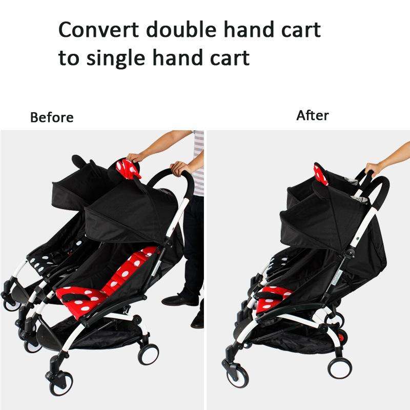 Twin Stroller Connector Turns Two Single Strollers Into A Double Stroller, Spec: Three Short