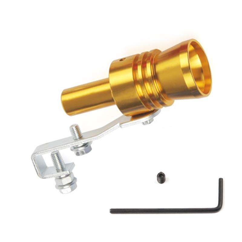 Universal Aluminum Turbo Sound Exhaust Muffler Pipe Whistle Car / Motorcycle Simulator Whistler, ...