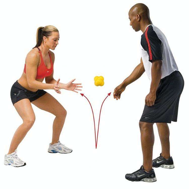 Hexagonal Reaction Ball Quickness and Agility Training Ball, Training Hand and Eye Coordination(Y...