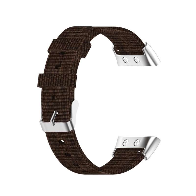 For Garmin Forerunner 45 / 45S / Swim 2 Universal Nylon Canvas Watch Band(Coffee)