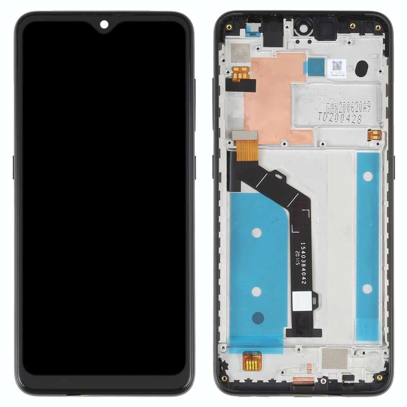 Original LCD Screen For Nokia 7.2 / 6.2 Digitizer Full Assembly with Frame(Black)