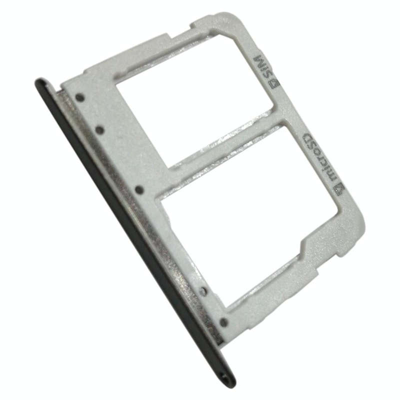 For Galaxy Tab S3 9.7 / T825 (3G Version) SIM Card Tray + Micro SD Card Tray (Black)