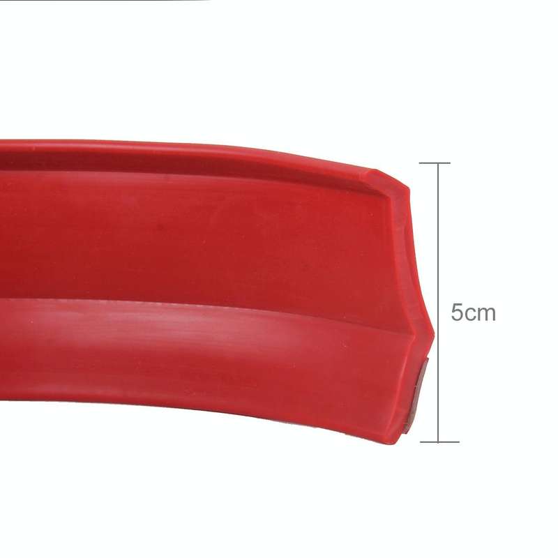 Universal 2.5m Car Front Bumper Lip Splitter Spoiler Skirt Adhesive Protector(Red)