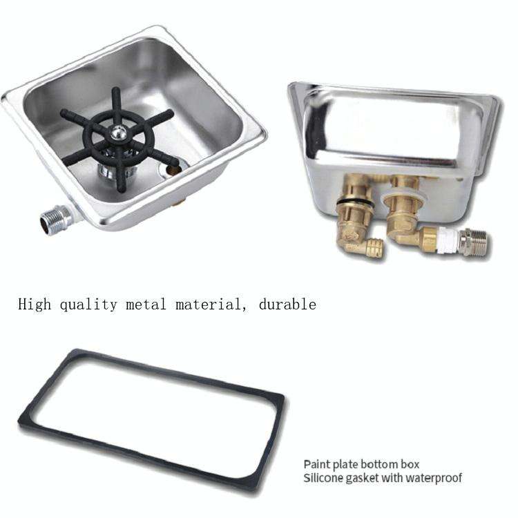 Automatic High Pressure Embedded Stainless Steel Bar Cup Washer Economy Type B