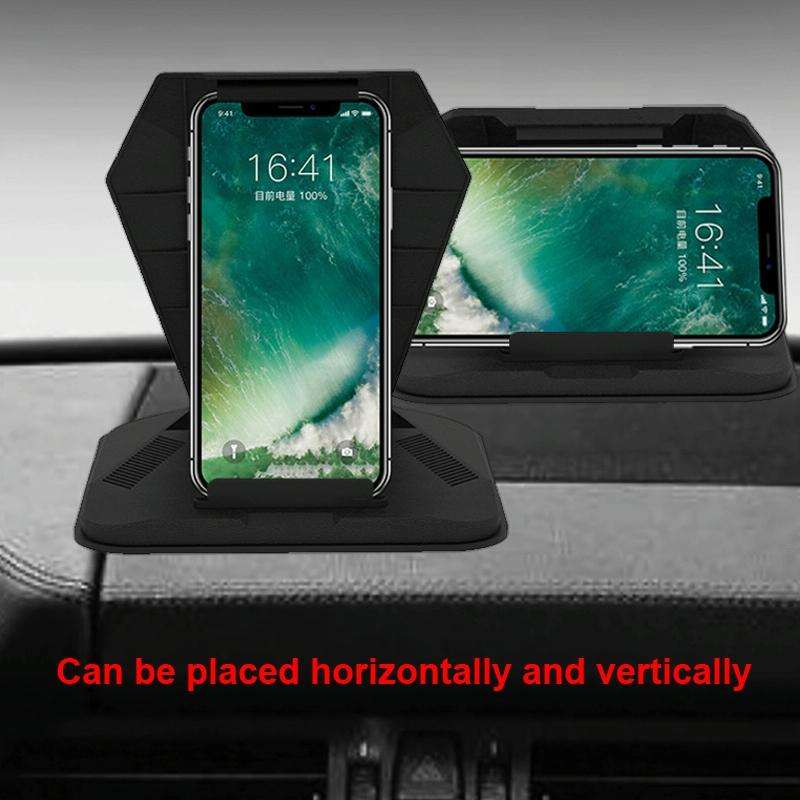 Car Sunshade Anti-Reflective Phone Tablet Holder Compatible with Folding Screen Phones(Matte Black)