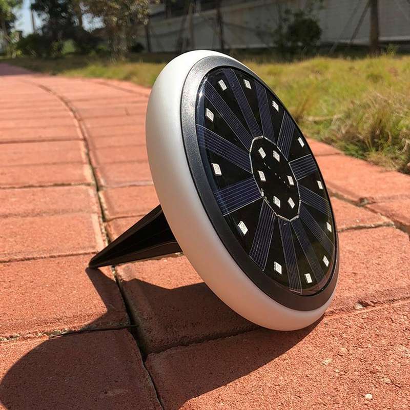 LED Solar Buried Lamp Stainless Steel Outdoor RGB Grass Garden Light