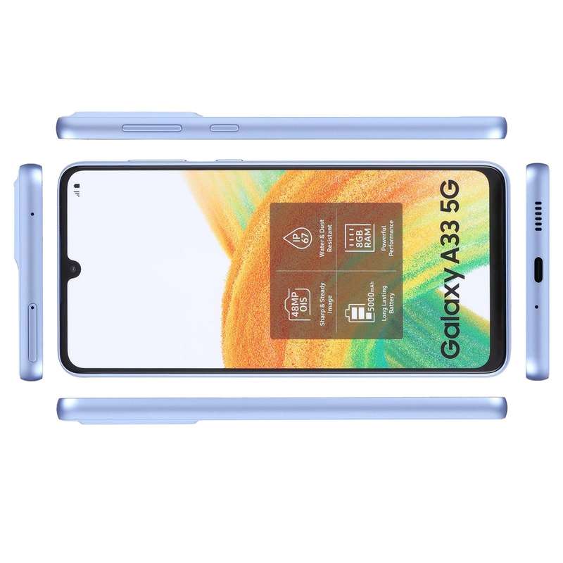 For Samsung Galaxy A33 5G Color Screen Non-Working Fake Dummy Display Model (Blue)