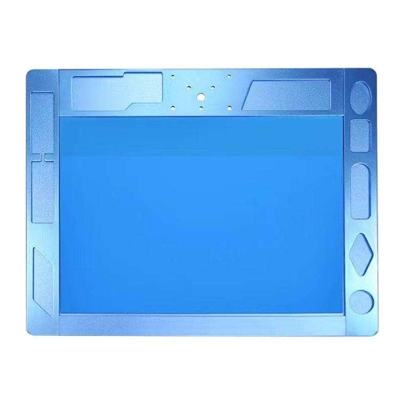Aluminum Alloy Multi-function Microscope Base Workbench Electronic Mat Welding Blanket (Blue)