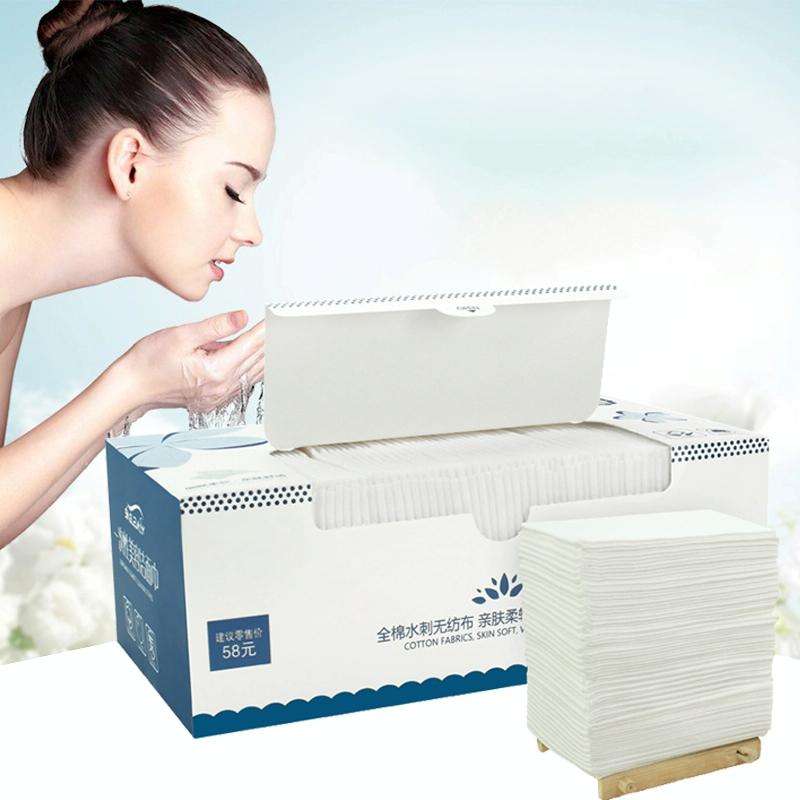 60 PCS Portable Multi-purpose Cotton Disposable Face Towel Wet And Dry Dual-use Cleansing Towel S...