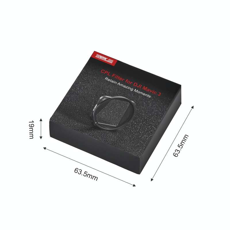 For DJI Mavic 3 STARTRC 1110300 CPL Lens Filter(Black)