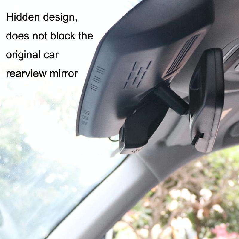 M1 Hidden Driving Recorder WiFi Phone Connecting Car Parking Monitoring 1080P HD Recorder(With Bu...