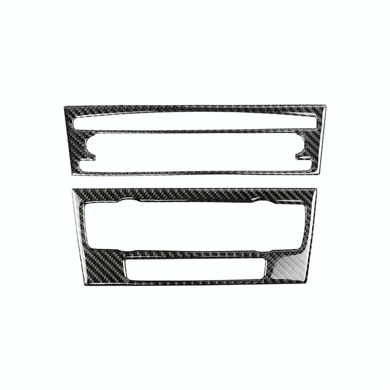 Carbon Fiber Car Central Control CD Panel Decorative Sticker for BMW E90 / E92 2005-2012, Non Nav...