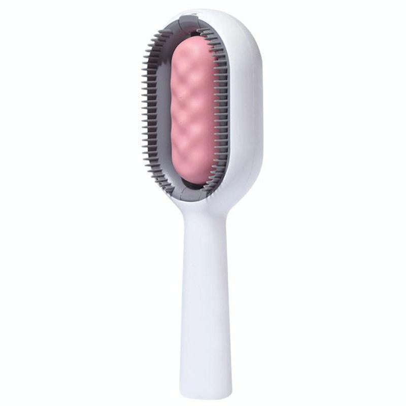 Pet Cats With Water Tank Hair Removal Comb Cleaning Hair Brush, Style: Short Hair (Pink)