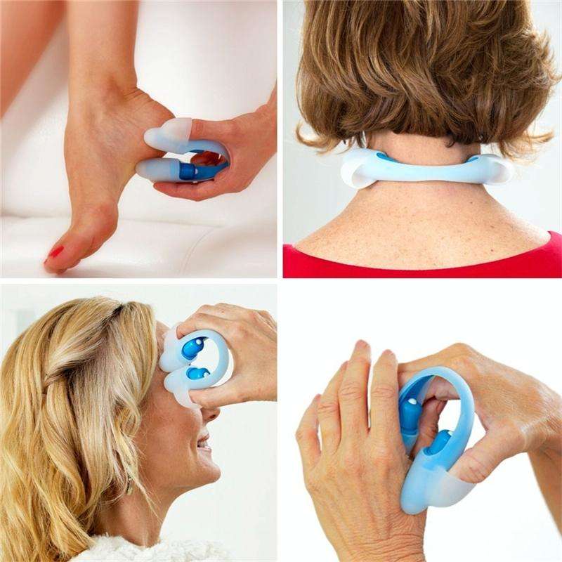 UTOUCH Finger Face and Neck Mini Massager Body Acupressure(Blue)