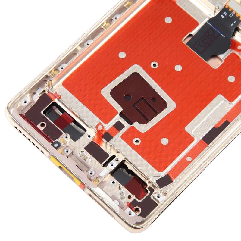 Original LCD Screen and Digitizer Full Assembly with Frame for Huawei Mate 40 Pro (Gold)