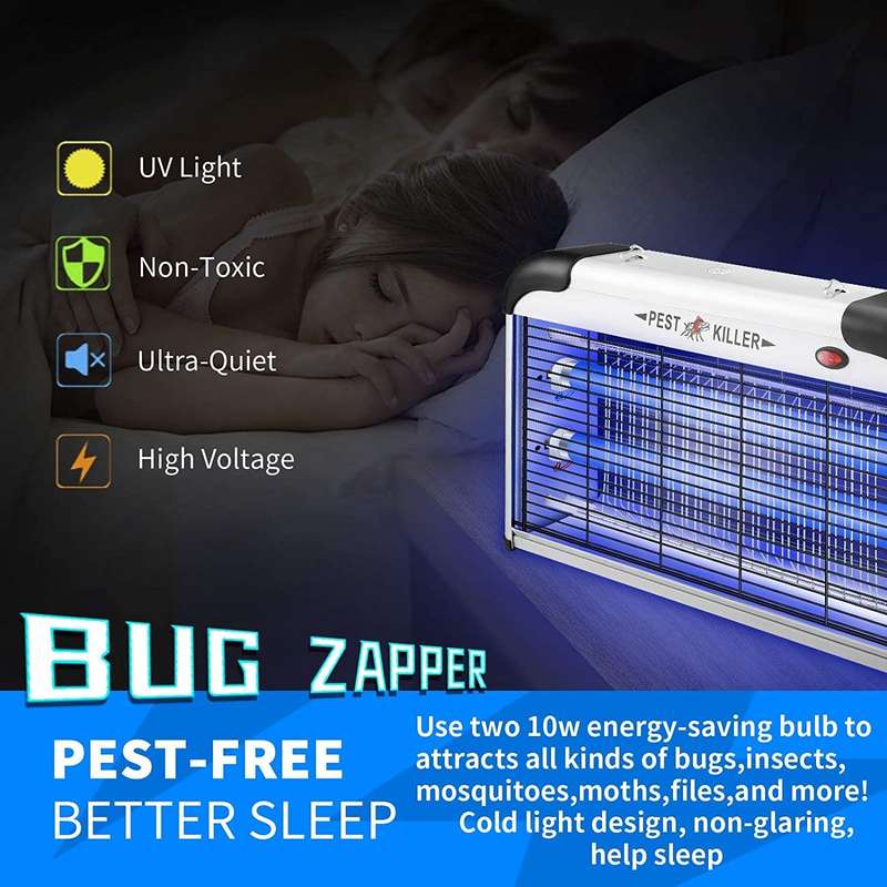 SK611 Indoor Household 20W Electric Shock Mosquito Killer Lamp High Voltage Hotel Fly Killer Lamp...