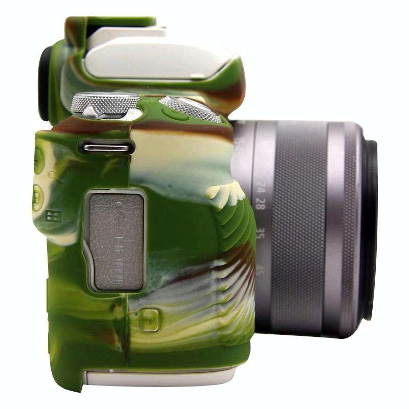For Canon EOS M50 Mark II / M50 II Soft Silicone Protective Case(Camouflage)