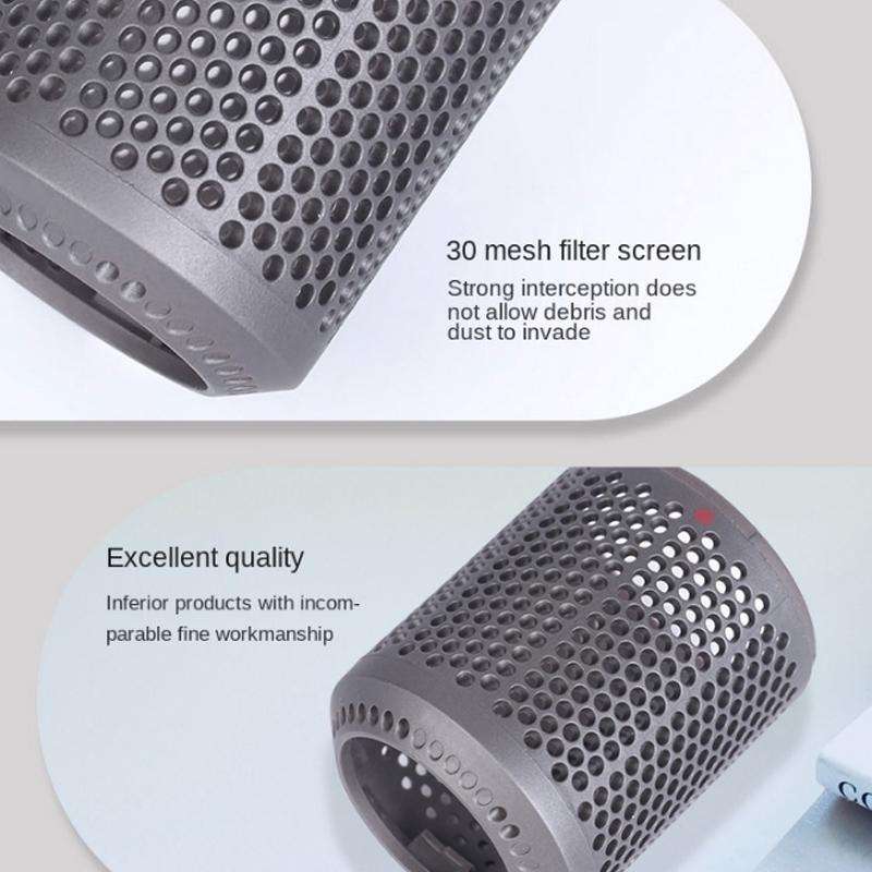 2 PCS Outer Cover Dust Filter for Dyson Hair Dryer HD01/HD03/HD08(Black)