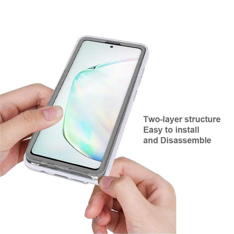 For Samsung Galaxy Note 10 Lite Starry Sky Solid Color Series Shockproof PC + TPU Protective Case...