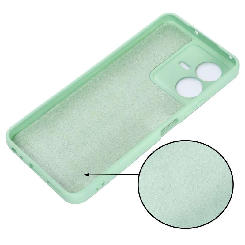 For vivo Y22 / Y22S 4G Solid Color Liquid Silicone Dropproof Full Coverage Protective Case(Green)