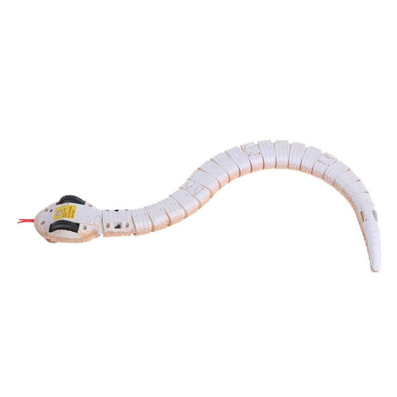 Tricky Funny Toy Infrared Remote Control Scary Creepy Snake, Size: 38*3.5cm(Black)