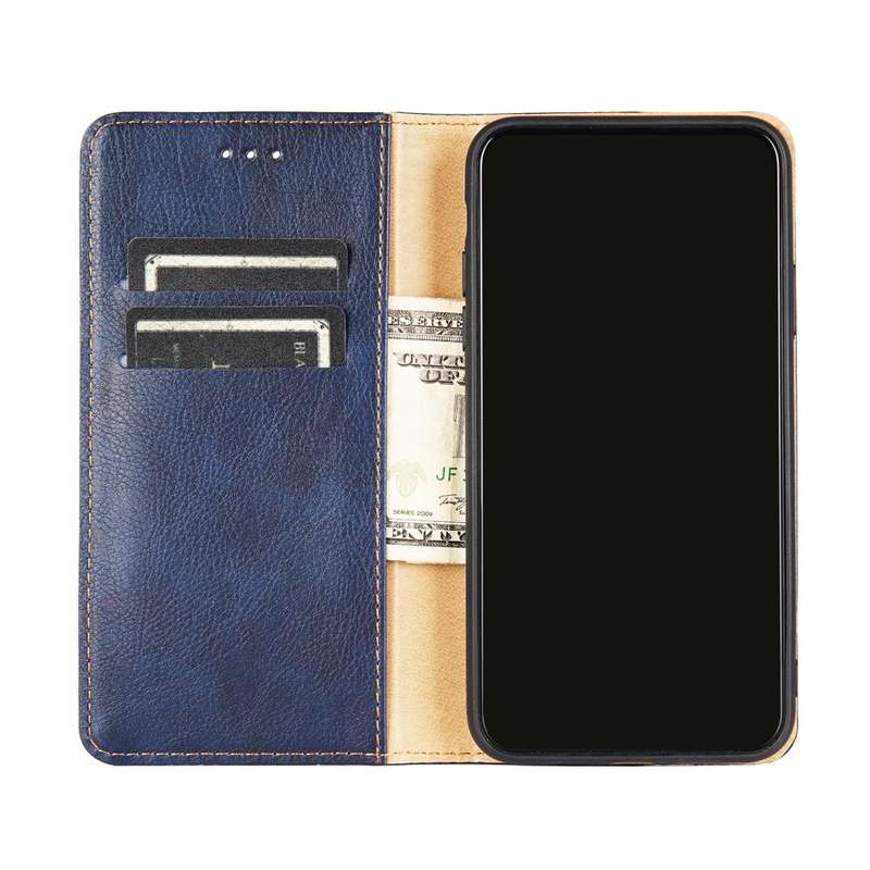 For iPhone 11 Pro Max PU + TPU Gloss Oil Solid Color Magnetic Horizontal Flip Leather Case with H...