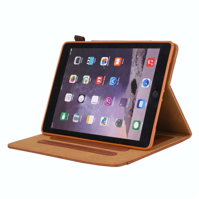 For iPad 10.2 2021 / 2020 / 2019 Business Style Horizontal Flip Leather Case with Holder & Card S...