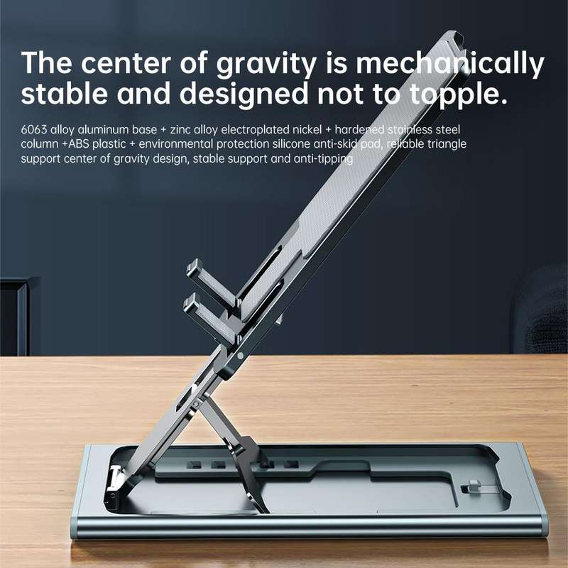 R-JUST HZ16 Slim Phone Desktop Holder(Silver)