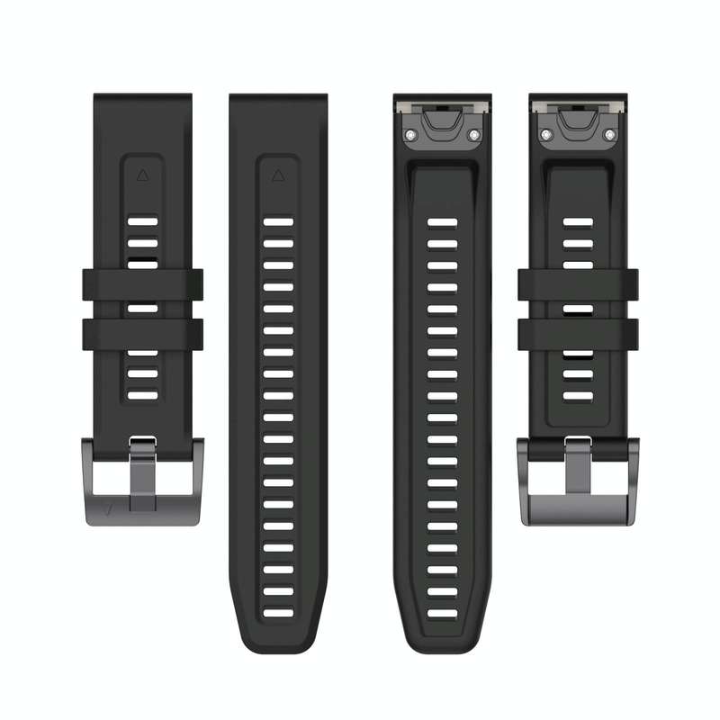 For Garmin Fenix 5S Plus 20mm Silicone Solid Color Watch Band(White)