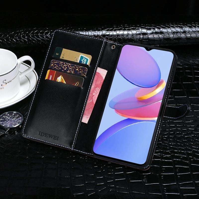 For U-MAGIC 30e idewei Crocodile Texture Horizontal Flip Leather Case with Holder & Card Slots & ...